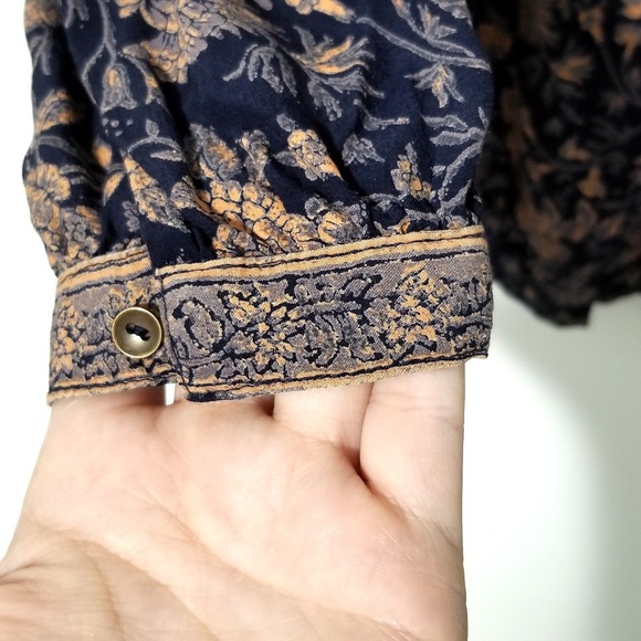 Lucky Brand NWOT Michelle Henley Boho Blouse - Picture 6 of 8